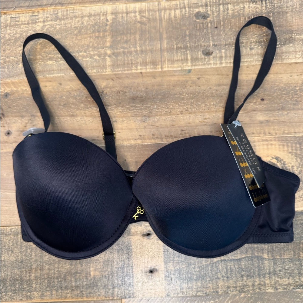 Pump It Up Push Up Multi Way Bra - Black
Size: 34C